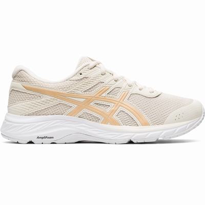 Asics Gel-Contend 6 Twist - Naisten Juoksukengät - Beige/Kultaiset